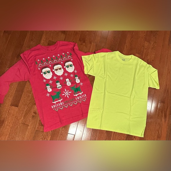 BOYS XL 16-18 BUNDLE OF SHORT/LONG SLEEVE TEES, SWIM/SHORTS. 16 pieces - Picture 9 of 12